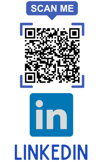 Scan QR code or click to visit our LinkedIn page