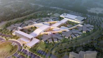 Artist Rendering Aerial View of the new Fulton State Hospital