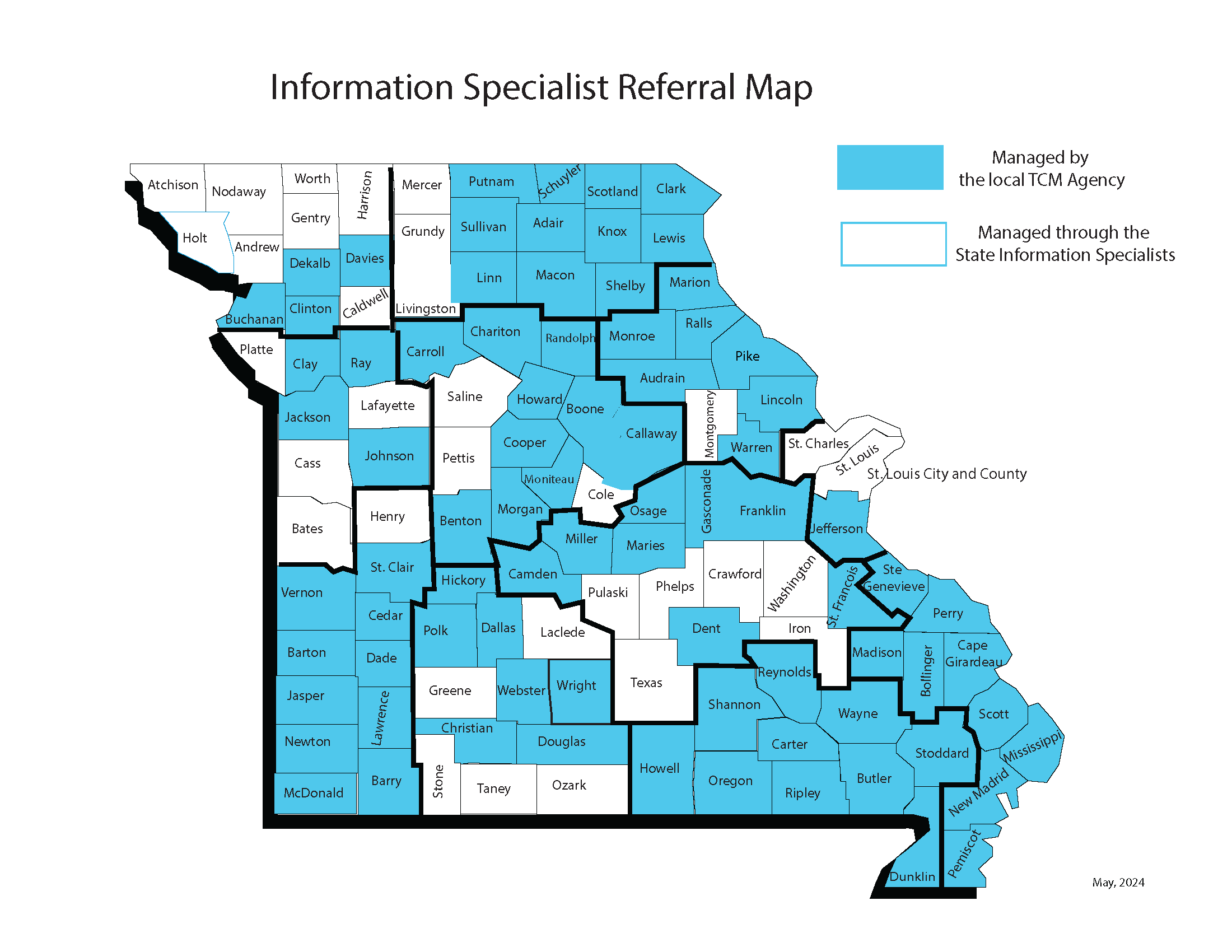 Information Specialist Referral Map